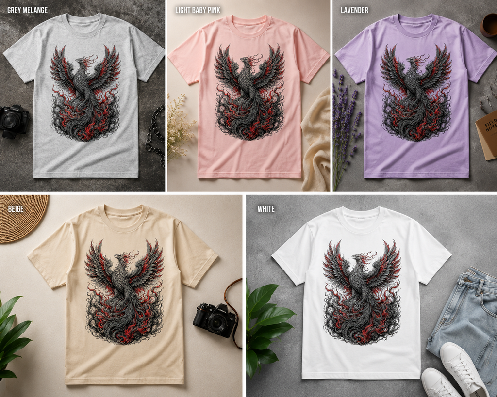 Phoenix Oversized T-Shirt – Rise From Within 🔥 |  Unisex Streetwear